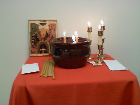 Devotional Candle Table
