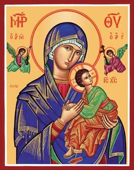 Byzantine Icon of Our Lady of Perpetual Help