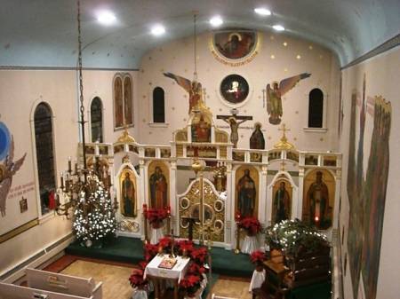 St Nicholas Ukrainian Mahanoy City Interior.JPG